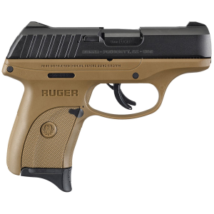 Ruger 3297 EC9s 9mm Luger Black Oxide Alloy Steel 3.12 in Barrel 7+1, FDE High Performance Glass-Filled Nylon Frame, Black Oxide Hardened Alloy Steel Slide, Pistol