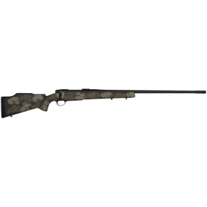 Nosler 42148 M48 Long-Range 300 Win Mag 3+1 26 in Barrel, Graphite Black Cerakote Metal Finish, Black with Green/Tan Sponge Pattern Manners MCS-T Elite Tac Stock, Rifle