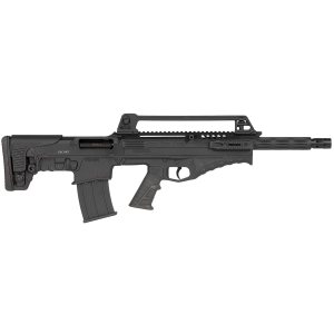 Escort HEBT12X180101 BTS 12 Gauge Semi-Auto 3 5+1 18 Matte Black Nitride Steel Barrel, Pic Rail Aluminum/Poly Receiver, Black Adj Synthetic Stock, Tactical Shotgun