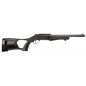 Rossi SSPS45-BK Tuffy Single Shot 45 Colt (LC)/410 Gauge (3 in Chamber) 1rd 16.50 in, Black, Thumbhole Pistol Grip Stock with Shell Holder, Overmolded Grip, Front Iron Sight, Optics Mount