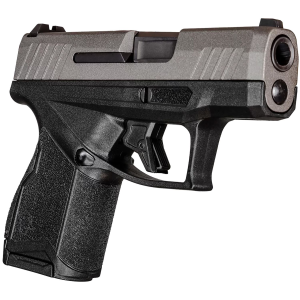 Taurus 1-GX4M93C GX4 Micro-Compact 9mm Luger Caliber with 3.06in Barrel, 11+1 Capacity, Black Finish Frame, Serrated Tungsten Gray Cerakote Steel Slide  Interchangeable Backstrap Grip Includes 2 Mags