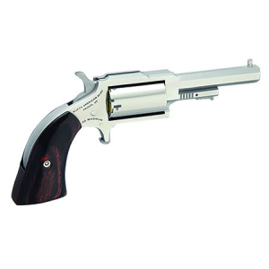 North American Arms 1860250 1860 Sheriff 22 WMR Caliber with 2.50 in Barrel, 5rd Capacity Cylinder, Overall Stainless Steel Finish & Rosewood Boot Grip , Revolver