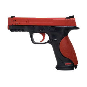 NextLevel Training SIRT 107 Pro RR Trainer Pistol, Red Steel Slide with Red Trigger Take Up and Red Shot Indicating Laser, Red and Black Finish 01-107-S2R000-00