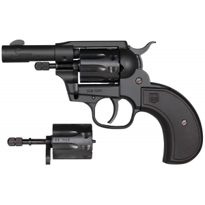 Diamondback DB0600A001 Sidekick 22 LR/22 WMR 3 in 9 Shot Black Cerakote Barrel, Cylinder Frame, Black Birdshead Grip