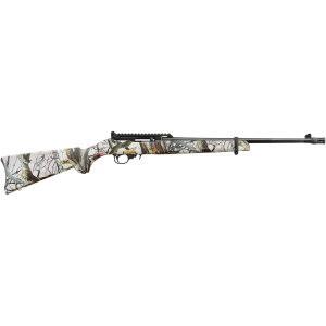 Ruger 31191 10/22 Carbine Collector Series 22 LR 10+1 18.50 in Threaded, Black Barrel/Rec, American Camo Synthetic Stock, Adj. Ghost Ring Sights, Optic Mount, A2 Flash Hider, Includes Fifth Edition Street Sign/Bumper Sticker/Pin, Rifle