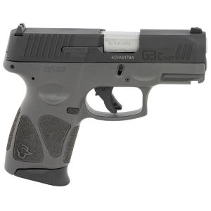 Taurus 1-G3C931G G3c 9mm Luger Caliber with 3.20 in Barrel, 12+1 Capacity, Gray Finish Picatinny Rail Frame, Matte Black Tenifer Steel Slide & Polymer Grip Includes 3 Mags