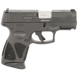 Taurus 1G3CP9312X10 G3C 9mm Luger 10+1 3.20 in Matte Stainless Steel Barrel, Matte Black Tenifer Optic Cut/Serrated Slide, Black Polymer Frame w/Picatinny Rail, Black Polymer Grips