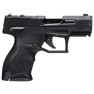 Taurus 1TX2213110 TX22C Compact 22 LR 10+1 3.60in Matte Black Steel Barrel, Black Hard Coat Anodized Serrated Aluminum Slide, Black Polymer Frame w/Picatinny Rail Black Polymer Grips