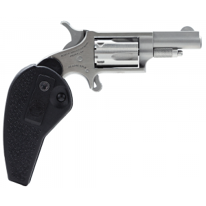 NORTH American Arms 22llrhg Mini-revolver 22 Lr 5 Shot 1.63 Barrel, Overall Stainless Steel Finish, Black Synthetic Holster Grip