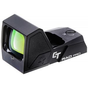 Crimson Trace 0101940 RAD Pro Matte Black 1x 24mm x 15.5mm 3 MOA Red Dot Reticle 3 MOA Dot Full Sized Handguns Features CT Radiant Ambient Light Sensor