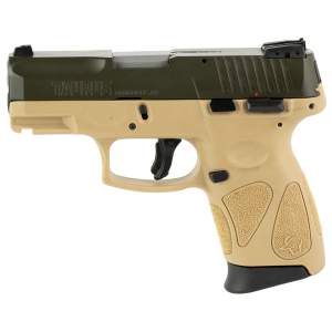 Taurus G2C 1-G2C93B-12T, Striker Fire, Semi-automatic, Polymer Frame Pistol, Compact, 9MM, 3.2 in Barrel