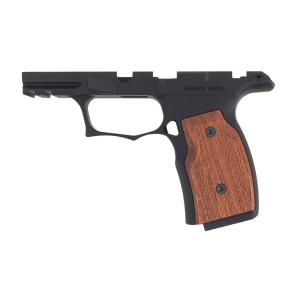 Sharps Bros. Grip Module, Fits Sig P365/XL/X/X Macro with Manual Safety, Anodized Finish, Black, Inlcudes Brazilian Cherry Grip Panels SBGM02 - Sharps Bros
