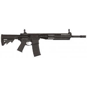 LWRC IC-A2 Gas Piston Rifle ICA2R5B16, 5.56 NATO, 16.1, 9 Rail, 6-Position Stock, Flip-Up Sights, Black, 30 Rds