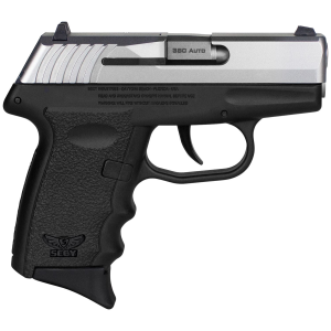 SCCY Industries CPX-3TTBK CPX-3 Sub-Compact Frame 380 ACP 10+1, 3.10 in Stainless Quadlock Barrel, Serrated Stainless Steel Slide, Black Polymer Frame w/Finger Grooves, No Safety, Right Hand, Pistol