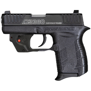 Diamondback DB0101E002 G4 w/Viridian Laser 380 ACP 6+1 2.80 in Stainless Steel Barrel, Stainless Serrated Slide, Black Polymer Frame w/Beavertail Viridian Laser, Black Polymer Grips