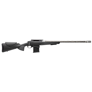 Browning 036038218 X-Bolt Target Competition Lite 308 Win 10+1 24 Black Carbon Fiber Threaded Barrel, Matte Blued Pic Rail Steel Receiver, Vari-Tech w/Adj Comb & LOP Gray OverMolded Synthetic Stock, Rifle - Browning