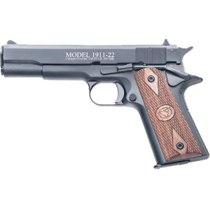 CHIAPPA 1911-22 Full Size Pistol 22 Lr 5 In Black With Wood Grips 10 Rd 401038