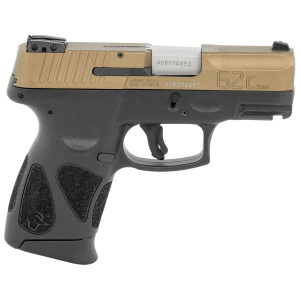 Taurus 1-G2C93A-12 G2c 9mm Luger 3.26 in 12+1 (2) Black Polymer Frame Brunt Bronze Steel Slide Black Polymer Grip