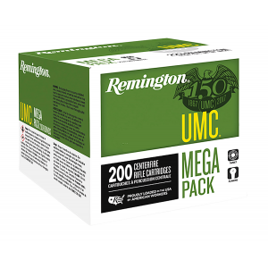 REMINGTON Ammunition 20109 Umc Mega Pack 300 Blackout 220 Gr Open Tip Flat Base 200 Per Box/ 1 Cs