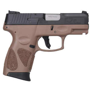 Taurus 1G2C93112B G2C Compact 9mm Luger 12+1 3.20 in Matte Stainless Steel Barrel, Bronze Serrated Steel Slide, Black Polymer Frame w/Picatinny Rail, Black Polymer Grip Right Hand