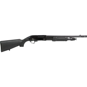 Iver Johnson Pump 12Ga. 3 in 18 in Cyl. W/M-Brake Blued Syn PAS12MB
