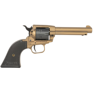 Heritage Mfg SRR22A4 Rough Rider 22 LR 6 Shot, 4.75 in Burnt Bronze Cerakote Steel Barrel, Frame, Black Satin Cylinder, Black Polymer Grip, Hammer/Thumb Safety, Exposed Hammer , Revolver