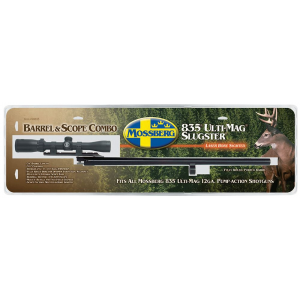 Mossberg 90835 OEM 12 Gauge 24 in Slug Barrel w/Cantilever Mount\t Fully-Rifled Bore & Blued Finish\t For Use w/Mossberg 835 Ulti-Mag\t Includes 3-9x40mm Scope