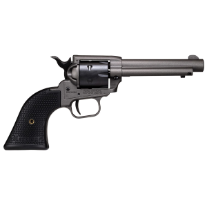 Heritage Mfg SRR22C4 Rough Rider 22 LR 6 Shot, 4.75 in Tungsten Gray Cerakote Steel Barrel, Tungsten Gray Cerakote Steel Frame, Black Satin Cylinder, Black Polymer Grip, Hammer/Thumb Safety, Exposed Hammer , Revolver