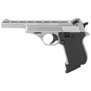 Phoenix HP22A Rangemaster Pistol HP22ARMN, 22 LR, 5 in, Plastic Grips, Nickel Finish, Adj Sights, 10 Rd