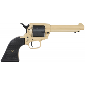 Heritage Mfg SRR22V4 Rough Rider 22 LR 6rd 4.75in, Sabre Sand Frame  Barrel, Black Satin Cylinder, Black Polymer Grips