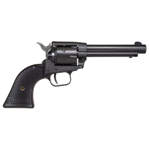 Heritage Mfg SRR22BS4PG Rough Rider 22 LR 6 Shot, 4.75 in Black Satin Steel Barrel, Frame & Cylinder, Black Polymer Grip, Manual Thumb Safety, Exposed Hammer , Revolver