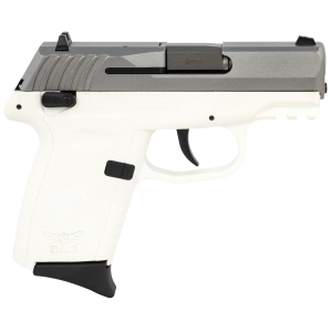 SCCY Industries CPX1TTWTG3 CPX-1 Gen3 9mm Luger 10+1 3.10 in White Polymer w/Picatinny Rail Serrated SS Slide White Polymer Grip, Pistol