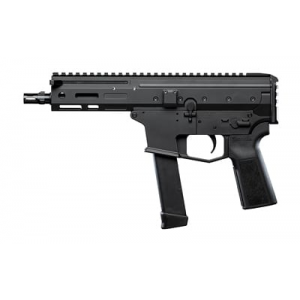 Angstadt Arms MDP-9, Generation 2, Semi-auto Pistol, 9MM, 6 in Barrel, Anodized Finish, Black, 3 Lug Muzzle Device, Manual Safety, 27 Rounds, 2 Magpul Glock PMAG Mags AAMDP29P06