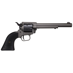 Heritage Mfg SRR22C6 Rough Rider 22 LR 6 Shot, 6.50 in Tungsten Gray Cerakote Steel Barrel, Frame, Black Satin Cylinder, Black Polymer Grip, Hammer/Thumb Safety, Exposed Hammer , Revolver