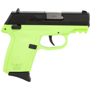 SCCY Industries CPX1CBLGG3 CPX-1 Gen3 9mm Luger 10+1 3.10 in Lime Green Polymer w/Picatinny Rail Serrated Black Nitride SS Slide Lime Green Polymer Grip, Pistol