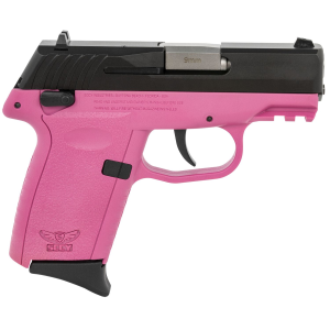 SCCY Industries CPX1CBPKG3 CPX-1 Gen3 9mm Luger 10+1 3.10 in Pink Polymer w/ Picatinny Rail Serrated Black Nitride SS Slide Pink Polymer Grip, Pistol