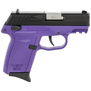SCCY Industries CPX1CBPUG3 CPX-1 Gen3 9mm Luger 10+1 3.10 in Purple Polymer w/Picatinny Rail Serrated Black Nitride SS Slide Purple Polymer Grip, Pistol