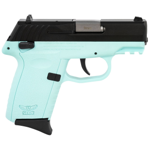 SCCY Industries CPX1CBSBG3 CPX-1 Gen3 9mm Luger 10+1 3.10 in SCCY Blue Polymer w/Picatinny Rail Serrated Black Nitride SS Slide SCCY Blue Polymer Grip, Pistol