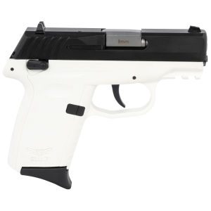SCCY Industries CPX1CBWTG3 CPX-1 Gen3 9mm Luger 10+1 3.10 in White Polymer w/Picatinny Rail Serrated SS Slide White Polymer Grip, Pistol