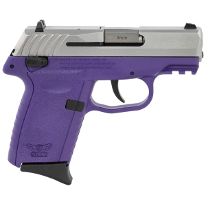 SCCY Industries CPX1TTPUG3 CPX-1 Gen3 9mm Luger 10+1 3.10 in Purple Polymer w/Picatinny Rail Serrated SS Slide Purple Polymer Grip, Pistol