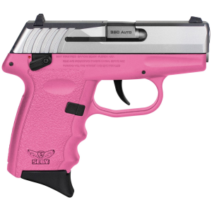 SCCY Industries CPX-4TTPK CPX-4 380 ACP 10+1 2.96 in Pink Polymer Serrated SS Slide Finger Grooved Pink Polymer Grip, Pistol