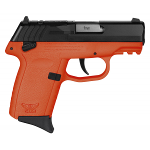 SCCY Industries CPX1CBORRDRG3 CPX-1 Gen3 RDR 9mm Luger 10+1 3.10in Orange Polymer w/Picatinny Rail Serrated Black Nitride SS Slide Orange Polymer Grip