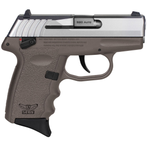 SCCY Industries CPX-4TTDE CPX-4 380 ACP 10+1 2.96 in FDE Polymer Serrated SS Slide Finger Grooved FDE Polymer Grip, Pistol