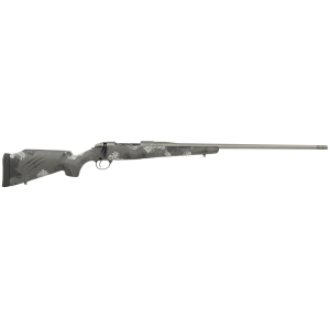 Fierce FSF7RM24TP Fury 7mm Rem Mag Caliber with 3+1 Capacity, 24 in Stainless Barrel, Gray Cerakote Metal Finish, & Phantom Camo Synthetic Stock, Right Hand (Full Size), Rifle
