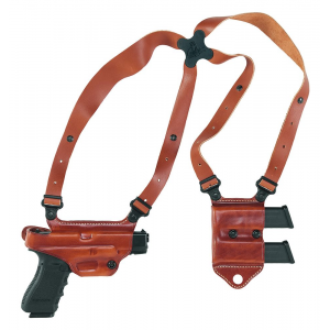 Galco MCII228 Miami Classic II Shoulder System Fits Glock 21 Steerhide Tan