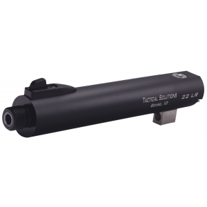 Tactical Solutions TL55TEMBNF Trail-Lite Barrel 22 LR 5.50 in Black Matte Finish 6061-T6 Aluminum Material with Threading & Fiber Optic Front Sight for Browning Buck Mark