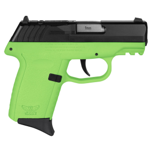 SCCY Industries CPX2CBLGRDRG3 CPX-2 Gen3 RD 9mm Luger 10+1 3.10 in Lime Green Polymer w/Picatinny Rail Serrated Black Nitride SS Slide Lime Green Polymer Grip, Pistol