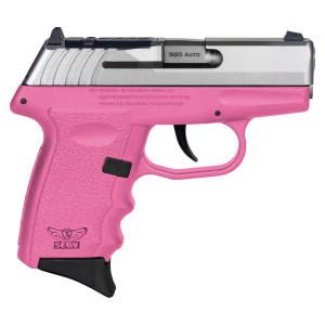 SCCY Industries CPX3TTPKRDRG3 CPX-3 Red Dot Ready Sub-Compact Frame 380 ACP 10+1, 2.96 in Stainless Quadlock Barrel, Stainless Optic Ready/Serrated Steel, Slide Pink Polymer Frame w/Finger Grooves, No Safety, Right Hand, Pistol
