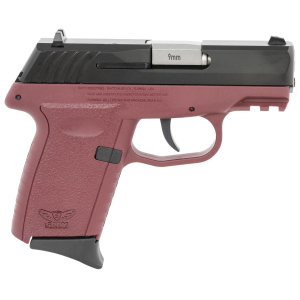 SCCY Industries CPX2CBCRG3 CPX-2 Gen3 9mm Luger Caliber with 3.10 in Barrel, 10+1 Capacity, Crimson Red Finish Picatinny Rail Frame, Serrated Black Nitride Stainless Steel Slide, Polymer Grip & No Manual Thumb Safety, Pistol