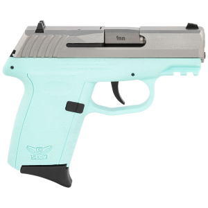 SCCY Industries CPX2TTSBG3 CPX-2 Gen3 9mm Luger Caliber with 3.10 in Barrel, 10+1 Capacity, SCCY Blue Finish Picatinny Rail Frame, Serrated Stainless Steel Slide, Polymer Grip & No Manual Thumb Safety, Pistol